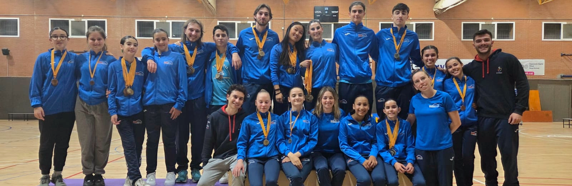 Equip de trampolí CE Olímpic Mar Bella